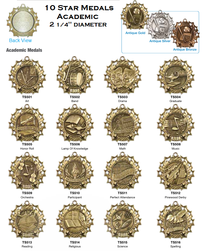 Engraved Medals