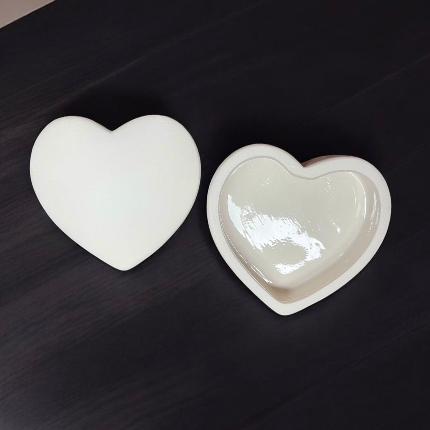 Engraved Ceramic Heart Box