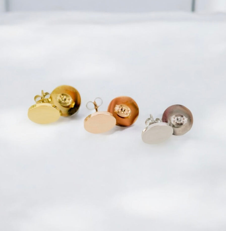 Engraved Stud Earrings