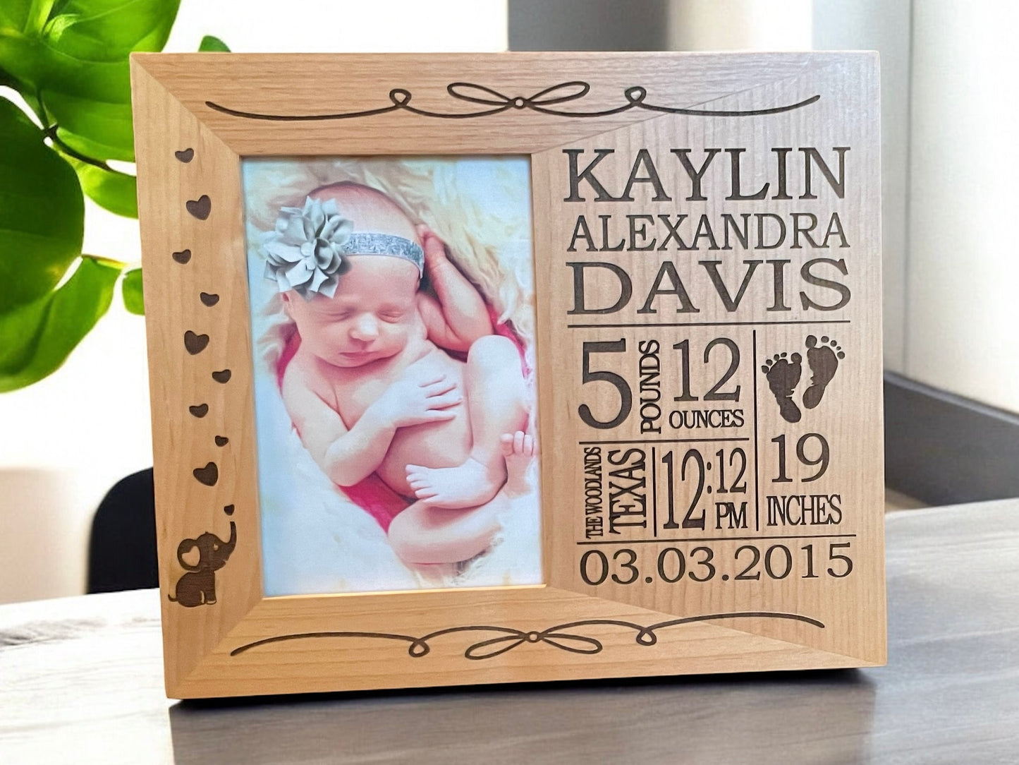 Newborn Wood Photo Frame