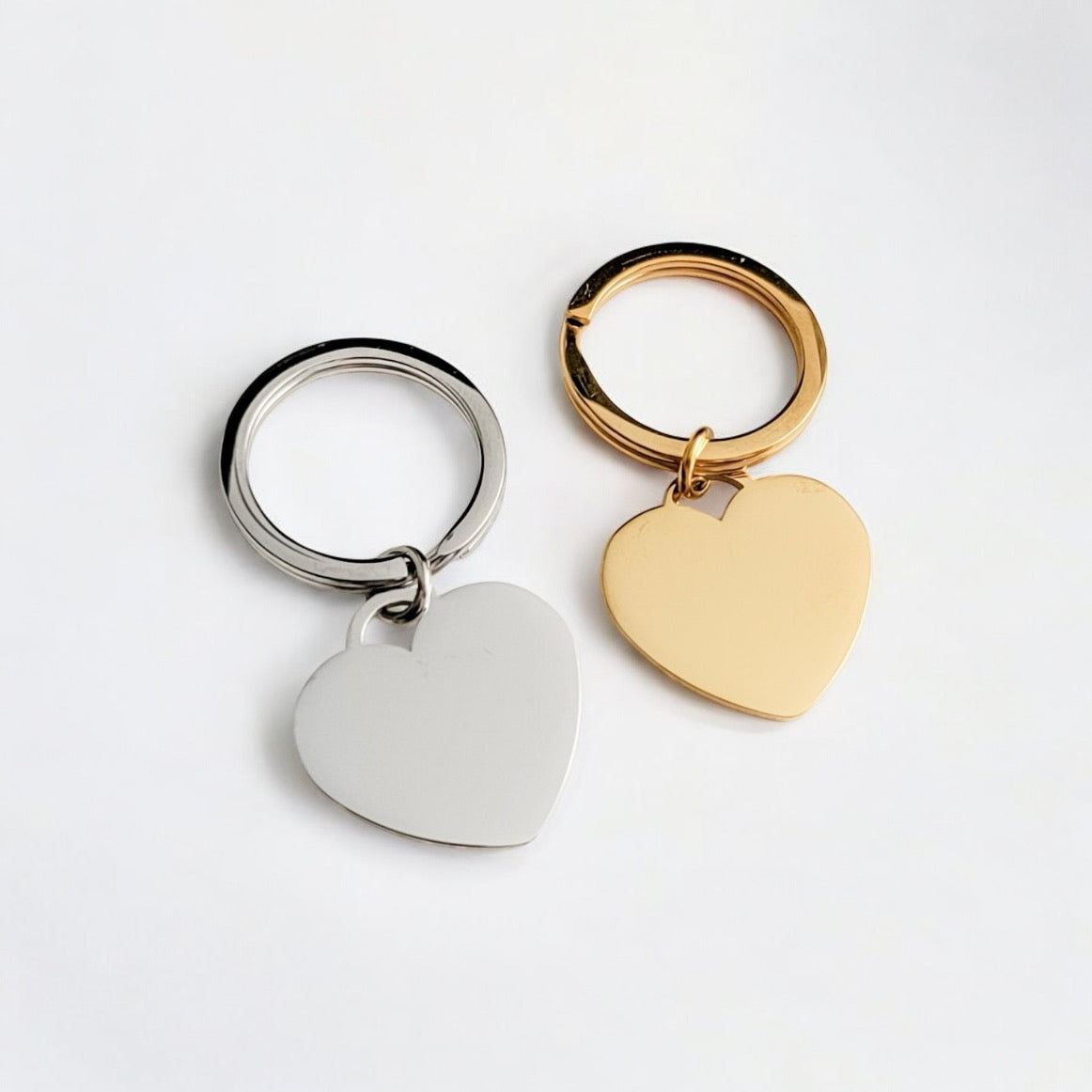 Stainless Steel Heart Keychain