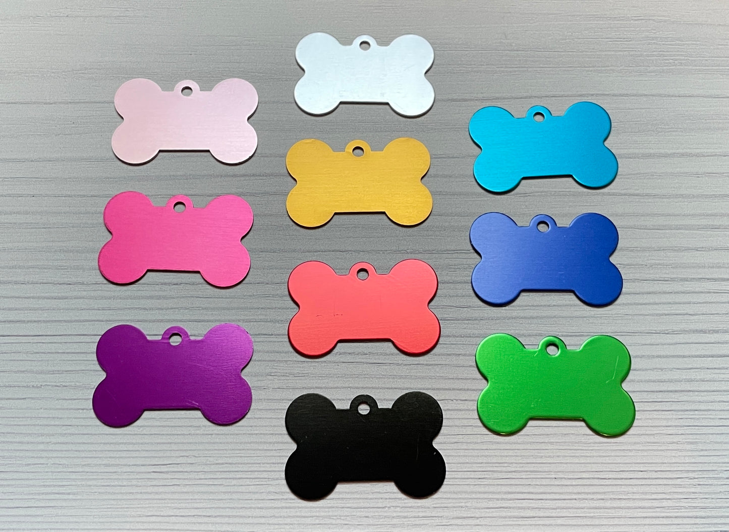 Colored Aluminum Pet ID Tags