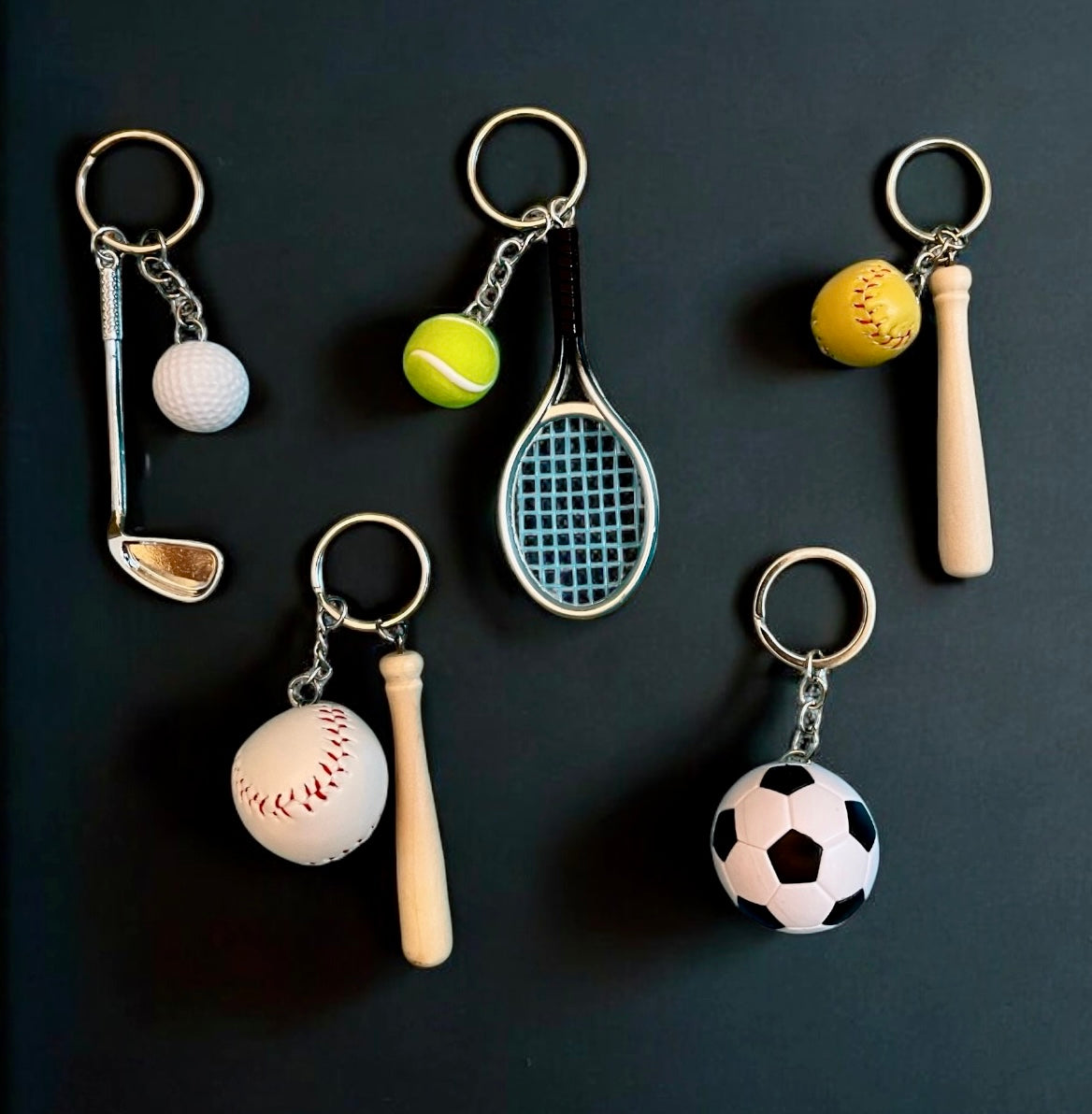 Wood Sports Keychain