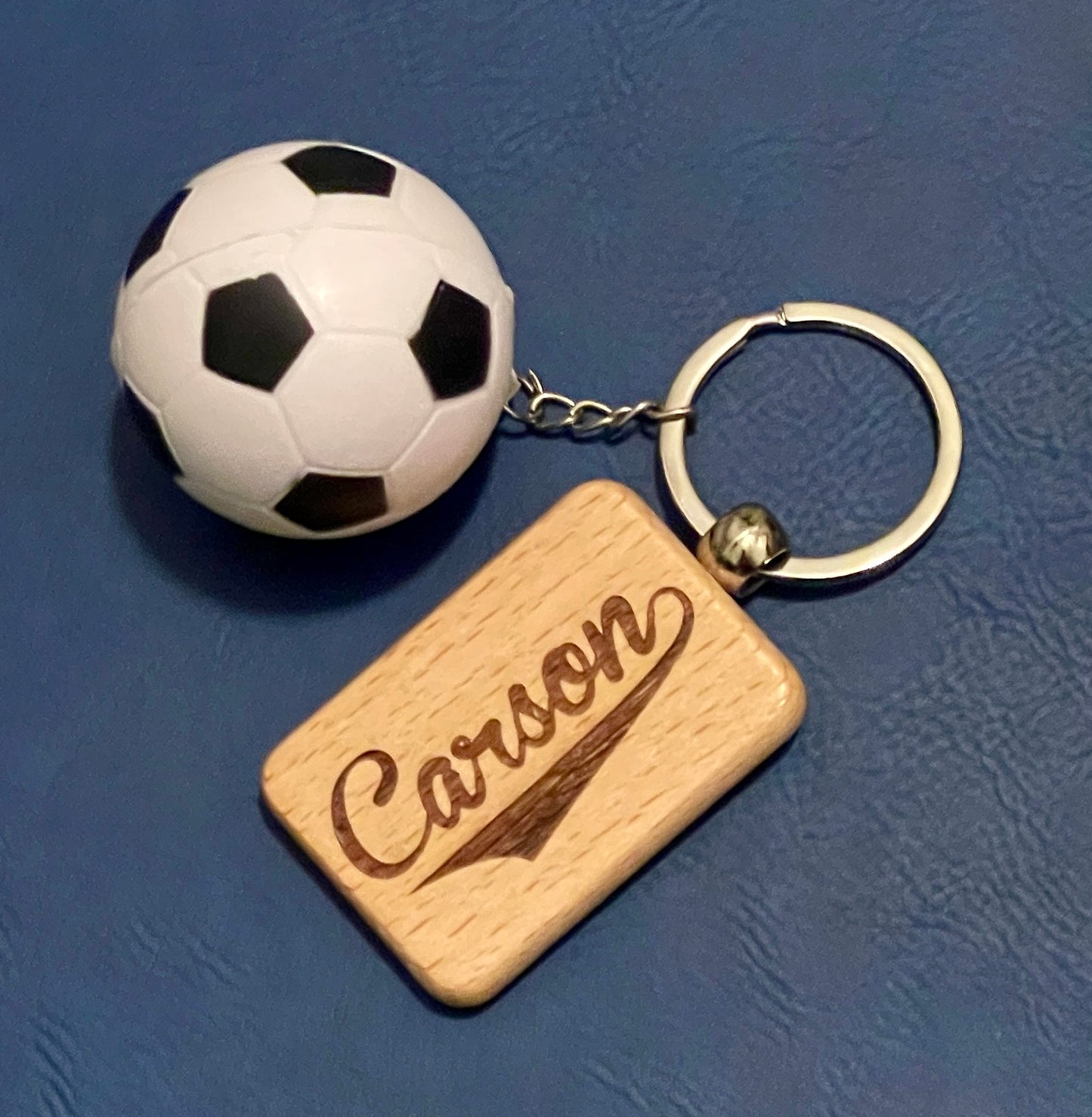 Wood Sports Keychain