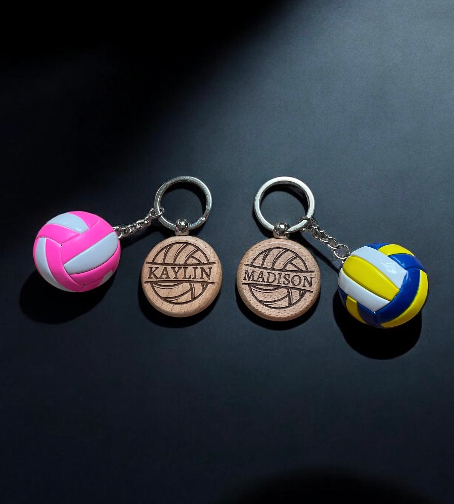 Wood Sports Keychain