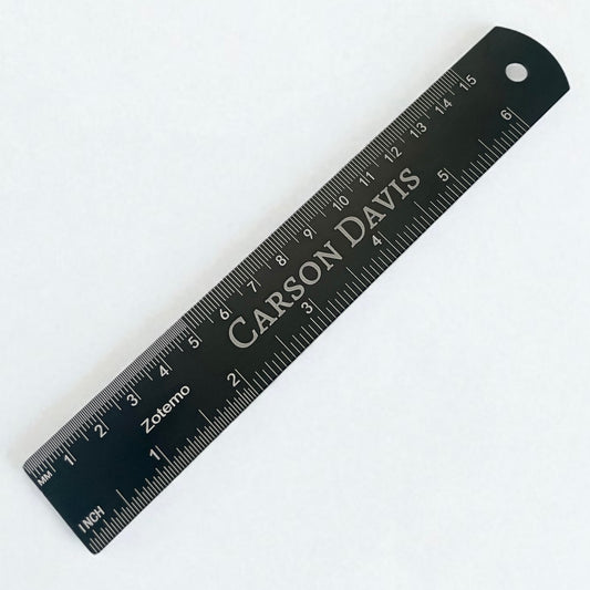 Laser Engraved 6-Inch Metal Ruler