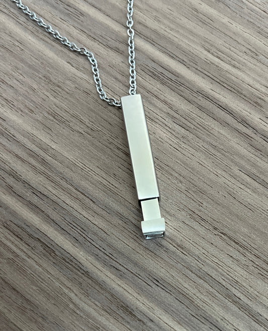 Hidden Message Bar Necklace