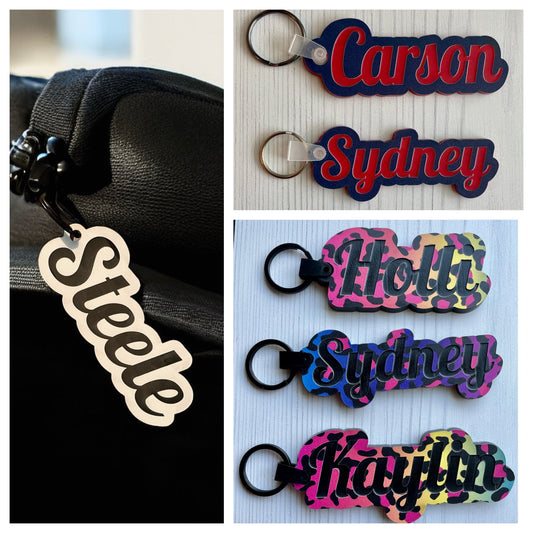 Acrylic Name Keychain