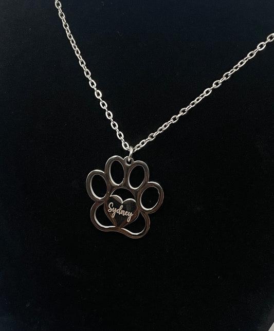 Paw Print Necklace