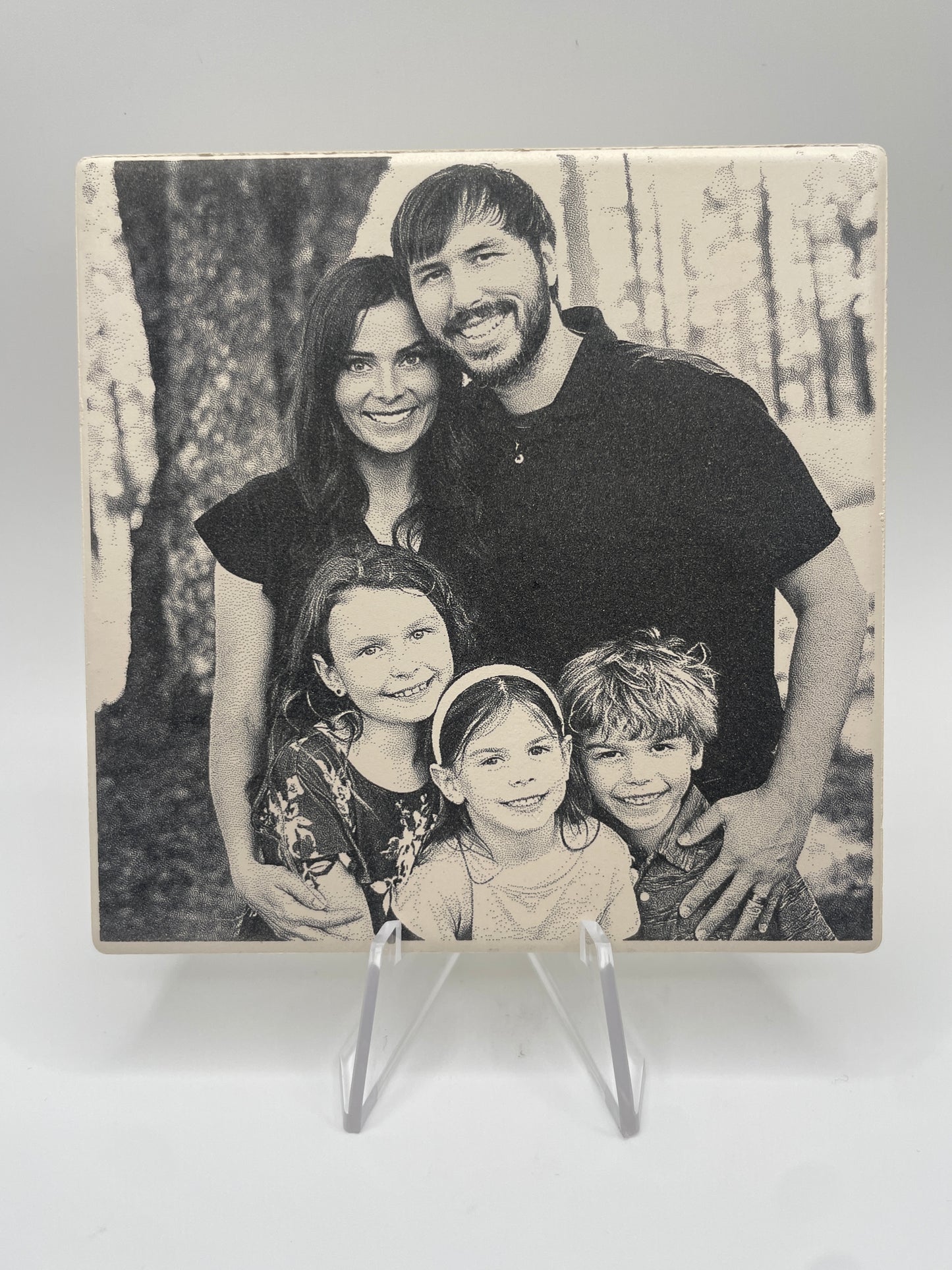 Laser Engraved Ceramic Photo