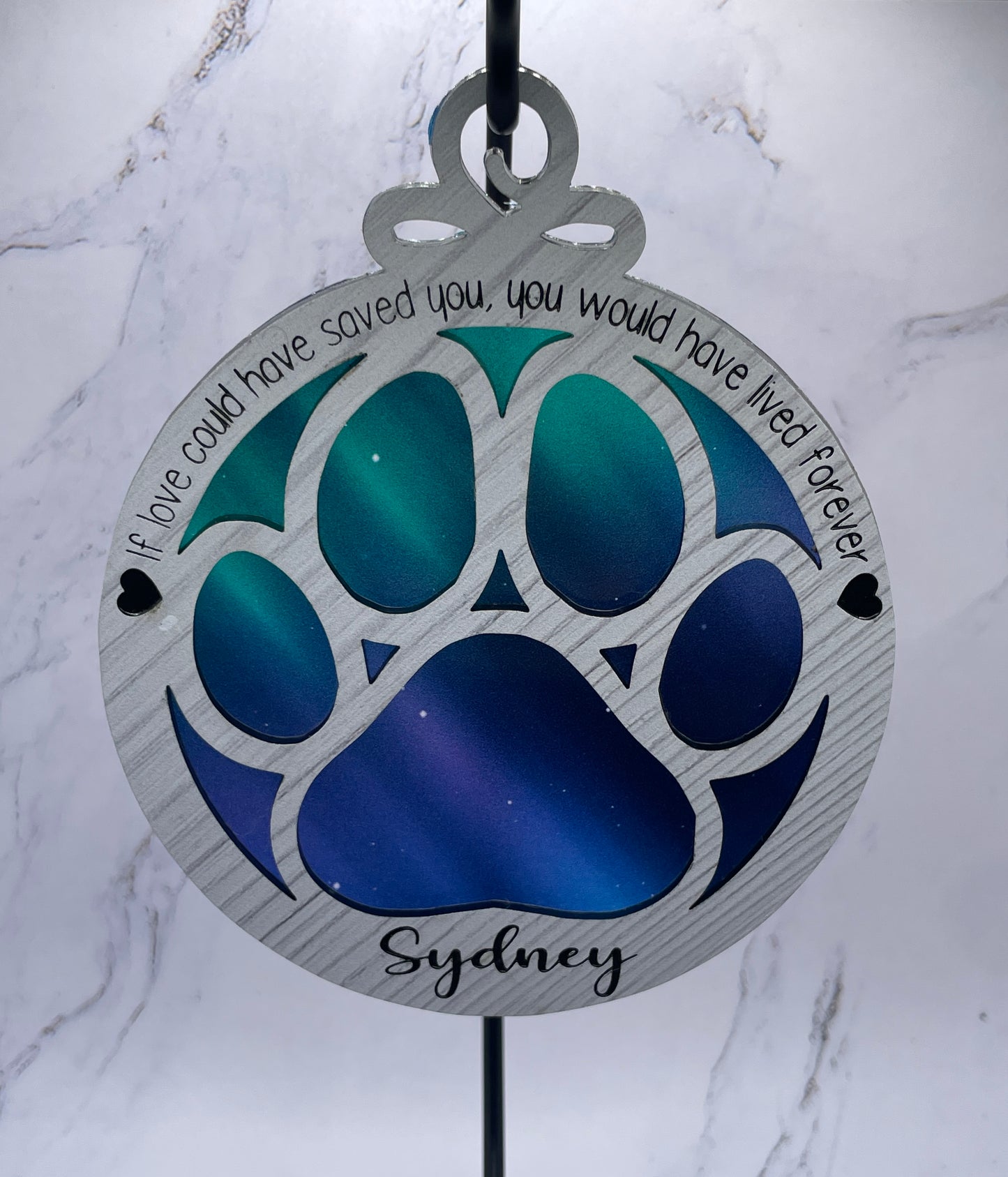 Paw Print Suncatcher